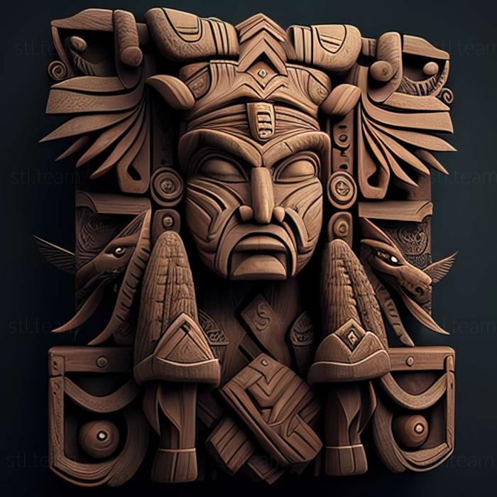 3D model Totem Tribe game (STL)